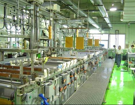 Automatic nickel-gold electro plating